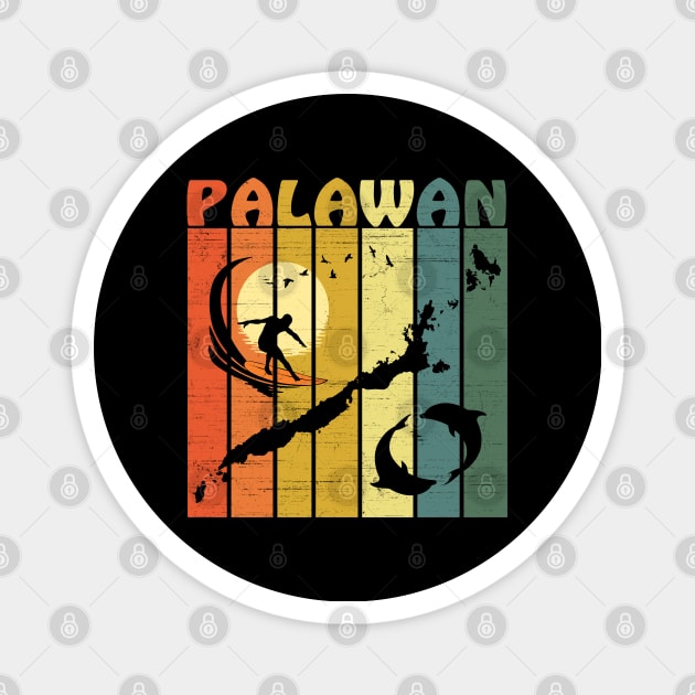 Palawan Surfing Magnet by NicGrayTees